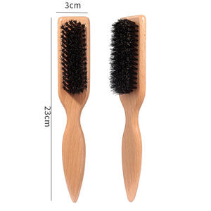 Cepillo de barba iónico clásico ergonómico, alisador de bigote de uso doméstico a la moda, diseño portátil, cerdas de dureza <span class=keywords><strong>fuerte</strong></span>, caja de <span class=keywords><strong>madera</strong></span> - Product Image 5