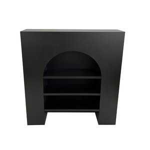 Nordic White Minimalist Modern Wood Fireplace Decoration <strong>French</strong> Background Wall Living Room Ins Homestay Display Cabinet <strong>Shelf</strong> - Product Image 1