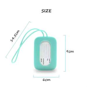 Etiqueta de Equipaje de Silicona Resistente |   Impresión de Logotipo Personalizado para Regalos Empresariales |   Pedido al por Mayor para Recuerdos de Clientes Corporativos - Product Image 5