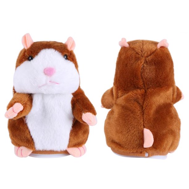 thumbnail image 2 of RUseeN Talking Hamster Repeats What You Say Mouse Electric Interactive Animated Toy Speaking Plush Buddy Gift For Toddlers 2 of 10
