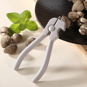 ที่เปิดหอยพลาสติกสีเทาอเนกประสงค์ ดีไซน์ด้ามจับสำหรับอาหารทะเล - Product Image 1