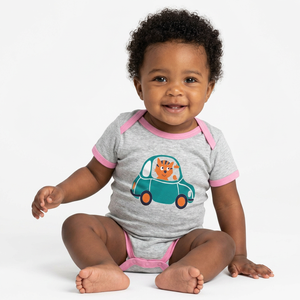 Ropa de bebé de marca OEM de Alibaba en línea: Pelele de punto con capucha y cierre de botones a presión de fibra de spandex/bambú para bebés. - Product Image 1