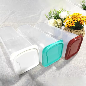 Boîte à pain rectangulaire avec poignée, translucide, écologique, portable, grande capacité, boîte de rangement pour gâteaux, pour aliments secs et frais - Product Image 6