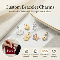 Pendentifs Yogoo en acier inoxydable gravés avec une initiale et une croissant de lune pour femmes, bijoux délicats et tendance