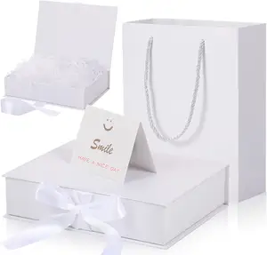 Салфетка для Дня Святого Валентина, роскошная упаковка с крышками, сменные бумажные пакеты с лентой и поздравительная открытка