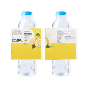 Films ch rumpf hülsen Wickel etikett Kwin Pack Benutzer definierte Heiß siegel Wasser Plastik flasche Verpackungs hülle, PVC PVC wasserdichtes Getränk 1 Tag