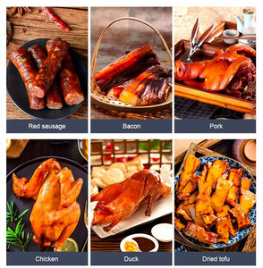 Ahumador de Carne Comercial a Buen <span class=keywords><strong>Precio</strong></span>, Máquina para Ahumar Salchichas, Pescado, Carne y Cecina - Product Image 6