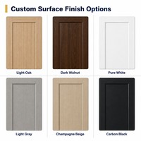 Porte en composite bois-plastique sur mesure, multi-chambres creuses, étanche, anti-termites, finition mate, assemblage par emboîtement, ODM OEM