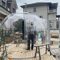 Full House Prix d'usine Glamping Tentes d'exposition extérieures en aluminium Pc Dôme Tente Bubble House