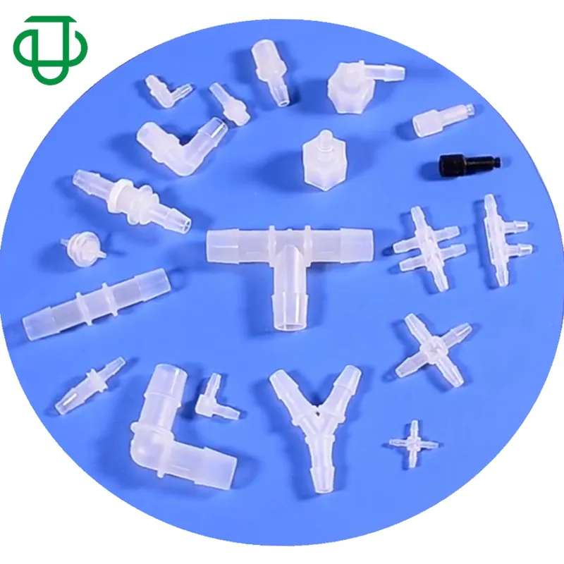 JU 2/3/4/6 Ways Barb I/L/Y/T/X/TT Type Plastic Air Line Tubing Medical Tube Barbed Connectors