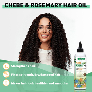 Personalizzare il Logo biologico Chebe & rosmarino per la crescita dei capelli olio levigato rafforza Anti perdita di capelli per la cura dei capelli olio essenziale per le donne - Product Image 3