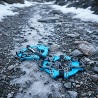 Crampons en acier pour l'alpinisme, équipement de traction pour la randonnée hivernale