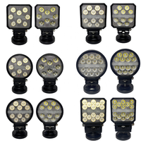 Luz DE TRABAJO LED de alto brillo de 50W y 5 pulgadas, lámpara de Trabajo Auxiliar de 6500K para camiones, Tractores, excavadoras, iluminación Exterior para automóviles