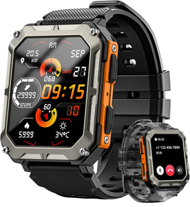 2025 C20 PRO Unisex Smartwatch IP68 Waterdicht BT Oproepfuncties Sport Fitness Zwemmen Duiken Sport Android IOS Compatibiliteit Nieuwste - Product Image 3