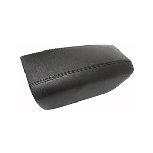 Funda de cuero para reposabrazos, consola central de almacenamiento para Volvo S80 1999-2006, color negro, gris, piel de arroz - Product Image 4