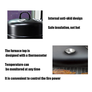 <span class=keywords><strong>Barbecue</strong></span> vertical 3-en-1 NL : Four portable, fumoir et gril à charbon de bois pour l'extérieur - Product Image 4