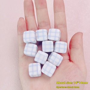 ลูกปัดกลมหลากสีขนาด 14 มม. ทำจากลูไซต์ ขายส่งสำหรับงาน DIY วัสดุทำเครื่องประดับ - Product Image 4