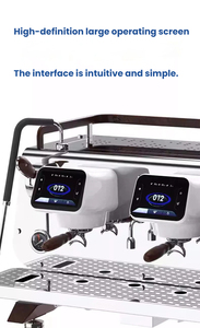 เครื่องชงกาแฟแบบสองหัวจ่าย พร้อมปั๊มอิตาลี, ระบบ <span class=keywords><strong>PID</strong></span>, จอแสดงผล HD ขนาดใหญ่ และเกจวัดคู่ - Product Image 4