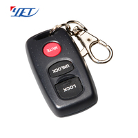 Télécommande RF sans fil YET106 433 MHz à code d'apprentissage, 3 boutons, HS1527, en métal de haute qualité, pour interrupteur automatique de porte de garage