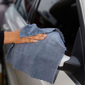 Serviette de lavage de voiture en microfibre épaisse et absorbante en tissu tressé torsadé en polaire corail - Product Image 5