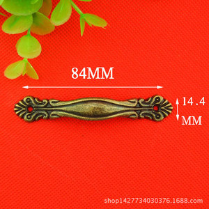 Antique Alloy Drawer Handle Bar Traditional Design Durable Furniture Hardware 84x15mm for Cabinet Drawer - Product Image 5