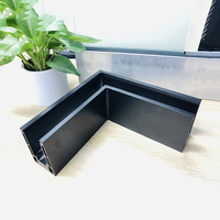 Terrasse Moderner U-Kanal für Glas geländer Schwimmbad Balkon Treppe Metall deck Aluminium U-Kanal Glas geländer für rahmen los