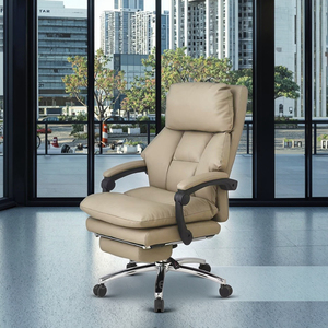 เก้าอี้ผู้บริหารหนังแท้มีพนักพิงสูงเก้าอี้หมุนได้แบบทันสมัยหรูหราเฟอร์นิเจอร์สำนักงานพนักพิงสูงสไตล์ร่วมสมัยสำหรับ ceos BIG BOSS - Product Image 3