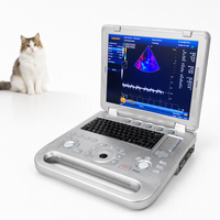 Alat Kedokteran Hewan SUN-906B, Layar 15 inci, USG Doppler Warna 3D 4D untuk Kehamilan Hewan, Portabel
