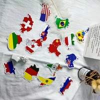 50 Pegatinas Impermeables de Mapas de Países del Mundo, Estados y Naciones, para Coche, Equipaje, Pared, Portátil, Pegatinas de Banderas