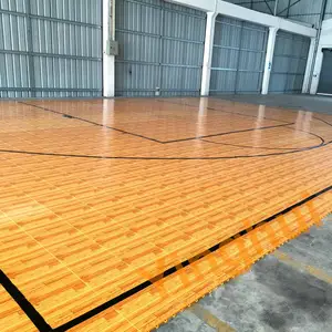 W-01wooden地砖篮球地板室内木塑地板，带FIBA级别-1 3x3证书
