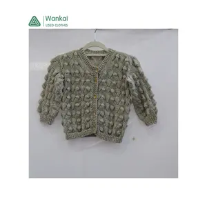 CwanCkai Good Quality Colourful Used Winter Clothes For Kids, Cheap Ukay Ukay Bales Children Used Sweater Korean Style Balles