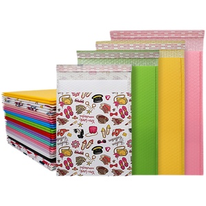 Friendly Black Matte Bubble Padded Envelope Bubble Air Wrap Polymailer Bags Custom Bubble Mailers for Shipping Packaging