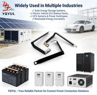 Connecteurs de barres omnibus en cuivre laminé étamé YULIAN pour batteries au lithium et systèmes de véhicules électriques