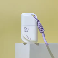 Nouveau style – Flacon vide de 50 ml en plastique doux au toucher pour crème hydratante, écran solaire, maquillage, avec porte-clés