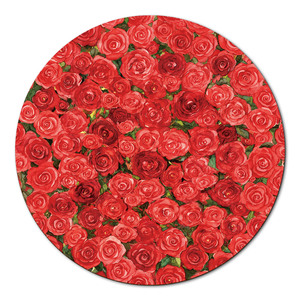 Puzzle créatif de 1000 pièces en forme de roses rouges, puzzle en carton de forme ronde pour adultes et adolescents de 14 ans et plus - Product Image 2