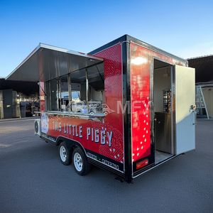 Camion de restauration mobile 2025, remorque en acier inoxydable pour les vendeurs européens, chariot de nourriture pour hot-dogs - Product Image 5