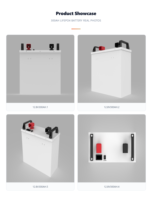 Batterie de stockage solaire LiFePO4 12,8 V 100 Ah 200 Ah 305 Ah 314 Ah avec 6000 cycles, BMS intelligent, système d'énergie domestique empilable