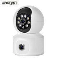 Caméra IP Intérieure PTZ WiFi Sans Fil 4G, 4MP, Vision Nocturne, Double Objectif, Moniteur Bébé, Données Cloud, CMOS, Sécurité Domestique