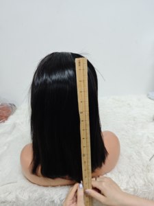 Promotion Letsfly : Perruques 100% Cheveux Humains, Densité 200%, Lace Frontal 13x4, 14 pouces, Cheveux Plus Volumineux, Bonne Qualité, Vente en Gros Direct Usine, à partir de 38$ - Product Image 6