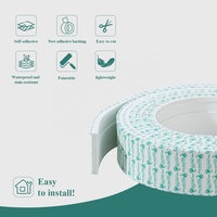 Vente en gros de plinthe auto-adhésive EVA Plinthe flexible Moulure murale de style simple pour villa, maison et hôpital