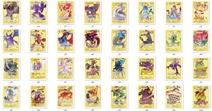 Livraison rapide Charizard Pikachu <span class=keywords><strong>Vmax</strong></span> GX <span class=keywords><strong>Carte</strong></span> dorée Métal Personnalisée Nouvelles cartes à collectionner Cartes Poke M0n Jeu de cartes - Product Image 6