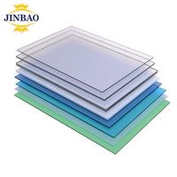 JINBAO – Plaque de polycarbonate alvéolaire transparente en aluminium à bas prix, 0,5 mm, pour auvent et toiture, en polycarbonate rigide ou alvéolaire