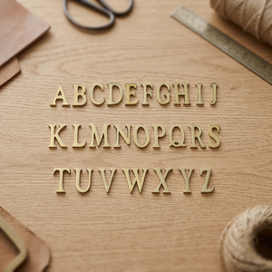 Modern 3D Gold Alphabet Letters Adhesive Door Sign <b>Plate</b> for Entry Eco-Friendly Design From Indian Supplier - Product Image 4