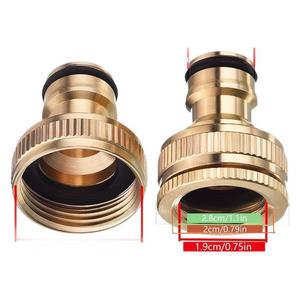 Brass Threaded Garden Water Connector 1/2 Inch Forged Durable Irrigation <b>Tap</b> Adapter - Product Image 5