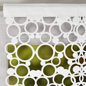 Wholesale French romantic style hollow panel design filter <b>curtain</b>, 1 piece, 100 * 100cm, used <b>for</b> <b>kitchen</b>, living room, wedding - Product Image 2