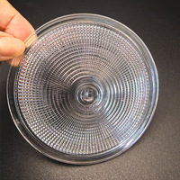 Abat-jour vintage en verre borosilicate à motif tissé, forme hautement transparente, lustres et appliques murales artisanales en verre soufflé