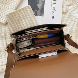 Nouveau produit tendance sur le marché Sac à bandoulière élégant Sac messager Un sac à main indispensable pour le <span class=keywords><strong>shopping</strong></span> Sacs en cuir pour femmes en gros - Product Image 6