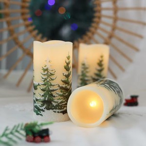 Bougie pilier <span class=keywords><strong>LED</strong></span> à piles, effet flamme 3D, en cire <span class=keywords><strong>de</strong></span> paraffine, écologique, télécommandée, <span class=keywords><strong>pour</strong></span> la décoration intérieure et les mariages - Product Image 1