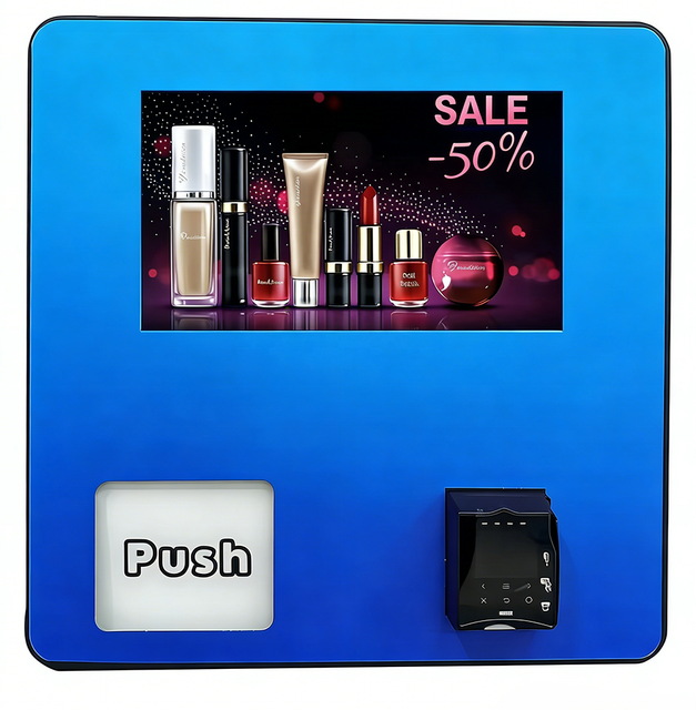 Vending Machine with Card Reader, 15.6 Inch Touch Screen 36 Slots Desktop Unit for Cosmetics
