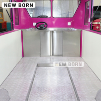 Carrito de Comida Eléctrico de Acero Inoxidable Personalizable Estilo Vintage para Helados, Dulces y Chips, Servicio de Comida Rápida, Resistente al Óxido